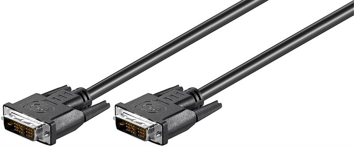 MicroConnect DVI-D (SL), 18+1PIN, M-M, 1m, Black - W125064241
