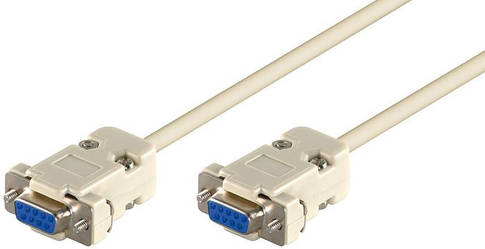 MicroConnect D-SUB 9-pin Null Modem connector cable, 1.8m - W124774609