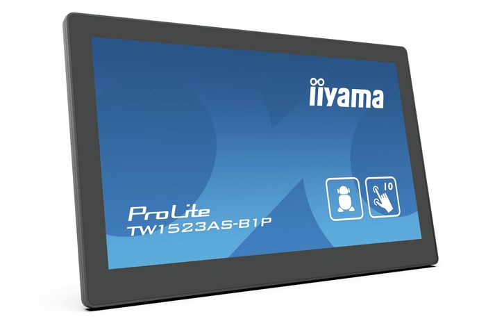 iiyama 15,6" Panel-PC,A8.1, PCAP 10-Points,1920x1080, IPS,POE,WIFI,BT4.0,Micro-SD slot,HDMI-Out,Cable cover - W125846049