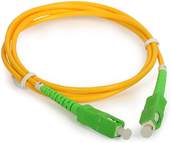 MicroConnect Optical Fibre Cable, SC-SC, Singlemode, Simplex, OS2 (Yellow) 3m - W125050348