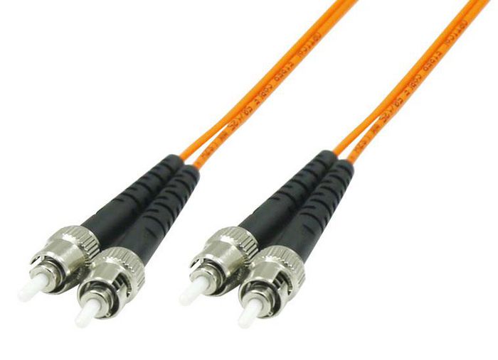 MicroConnect Optical Fibre Cable, ST-ST, Multimode, Duplex, OM1 (Orange), 2m - W125249925