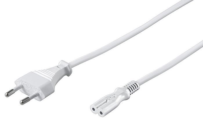 MicroConnect Power Cord Notebook, 5m, White - W124968926