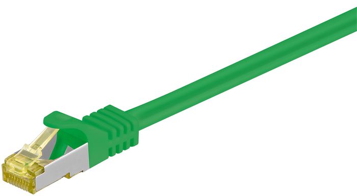 MicroConnect RJ45 Patch Cord S/FTP w. CAT 7 raw cable, 30m, Green - W124974716