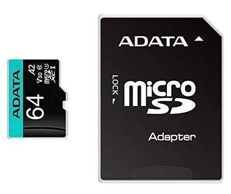 ADATA MicroSDXC 64GB UHS-I U3 V30S(R100MB/s) Retail With Adapter - W125851310