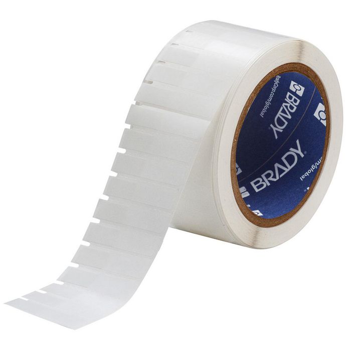 Brady Thermal Transfer Printable Labels White, Transparent 9.53 mm x 45.72 mm - W125826638
