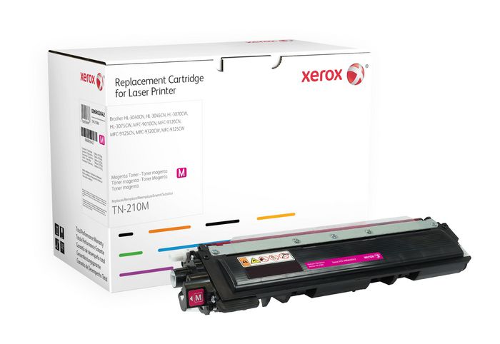 Xerox Magenta toner cartridge. Equivalent to Brother TN230M. Compatible with Brother DCP-9010CN, HL-3040CN/HL-3070CW, MFC-9120CN, MFC-9320W - W124294305