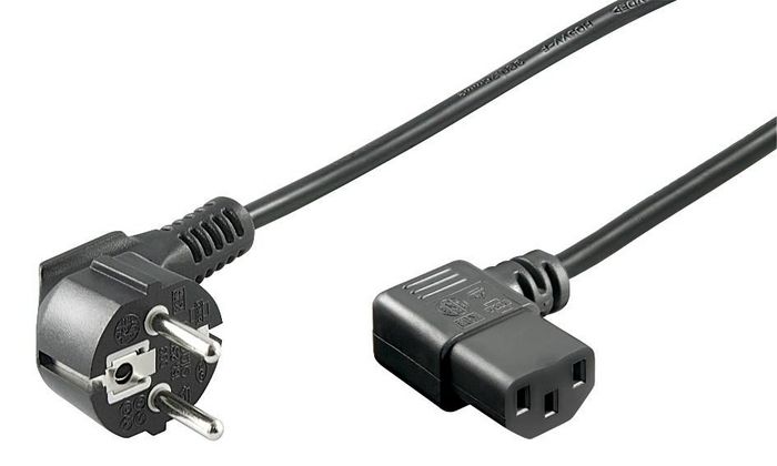 MicroConnect Power Cord Schuko Angled - C13 Angled, 1m - W126990366