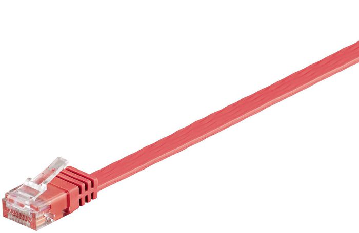 MicroConnect CAT6 U/UTP FLAT Network Cable 1m, Red - W124377388