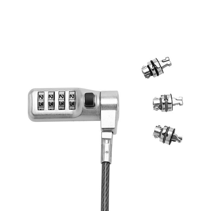 Dicota Combination lock, Steel cable, 2m, Black - W125856213