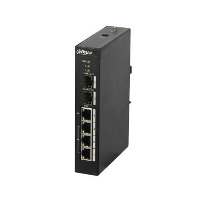 Dahua Switch PoE 4 puertos (3x 100Mbps 1x Gigabit) + 2 SFP Gigabit gestionable - W125856748