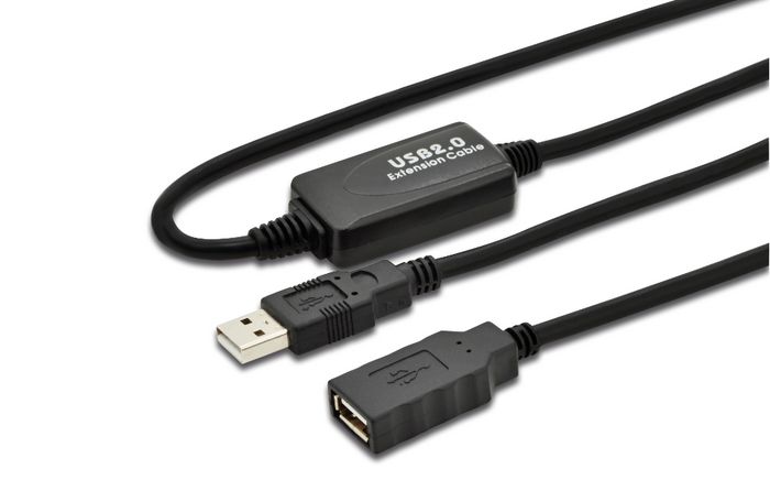 MicroConnect Active USB2.0 Extension, 20m, A-A, Male - Female - W125076932