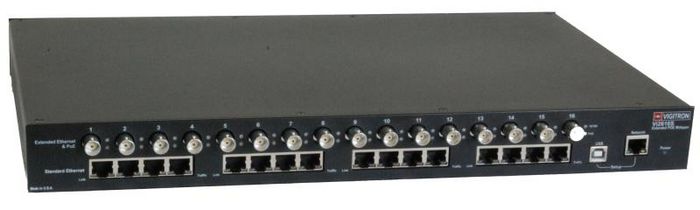 Barox IP / PoE midspan extender via coaxial cable, 16 channels - W125516598