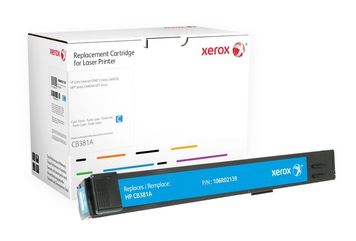 Xerox Toner cyan. Equivalent à HP CB381A. Compatible avec HP Colour LaserJet CM6030 MFP, Colour LaserJet CP6015 - W124697918
