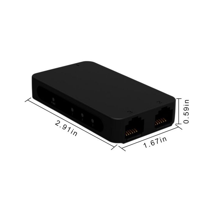MicroConnect USB 2.0 3-Port Network Switch - W125660981