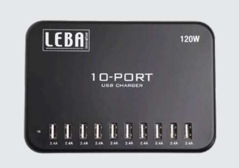 Leba 10 ports USB-C charger USB-C devices, UK output - W125514825