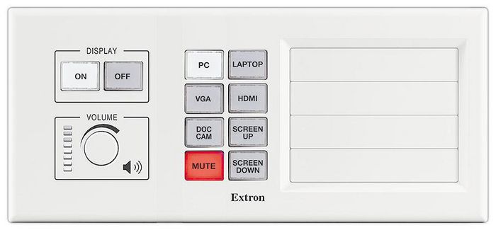 Extron Black and White Faceplates, 5-gang - W125846024