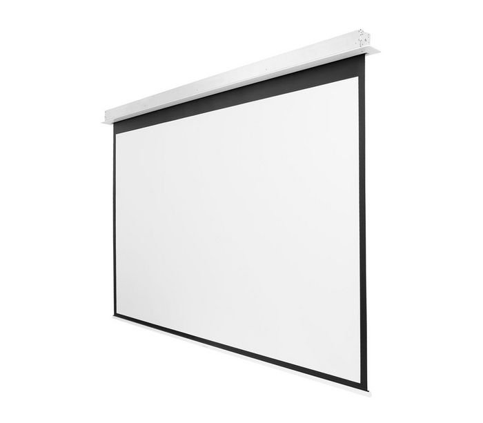Grandview Recessed ceiling screen with RF control, matte white screen - W125758819