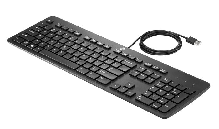 HP USB Business Slim Keyboard DE - W124766011