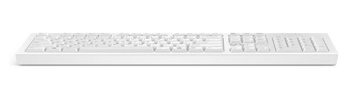HP USB Wired Keyboard, White - W124489214