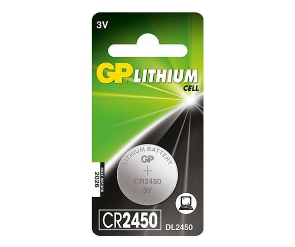 GP Batteries Lithium Cell Battery - CR2450, 1-pack - W125182415