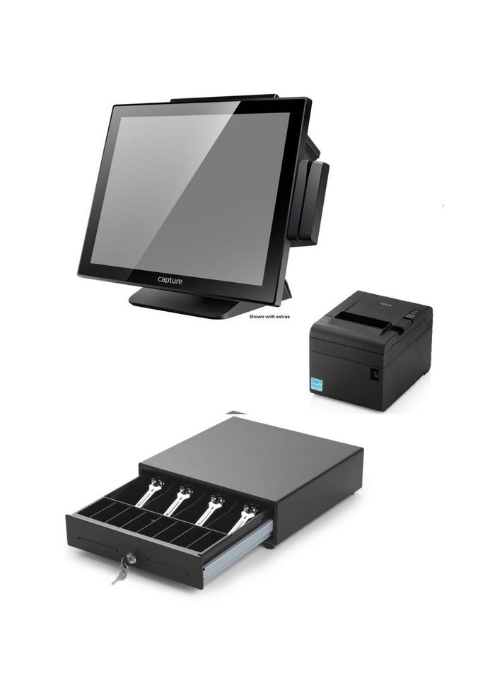 Capture POS In a Box, Swordfish POS system + Thermal Printer + 330 mm Cash Drawer - W126092133