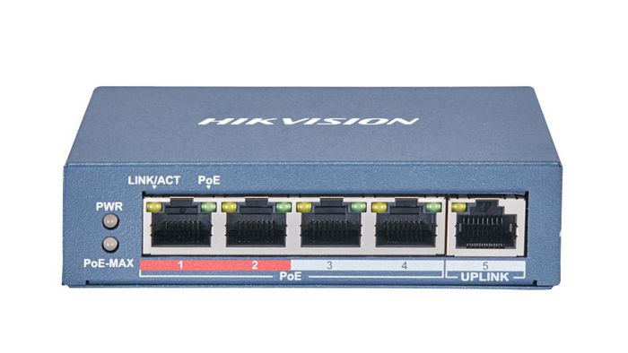 Hikvision Switch PoE 4 portas Fast Ethernet sem gestão - W125508929