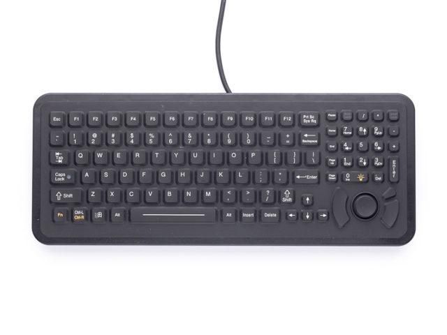 iKey SLP-102-FSR Panel Mount Keyboard with Force Sensing Resistor and Backlighting - W125515947