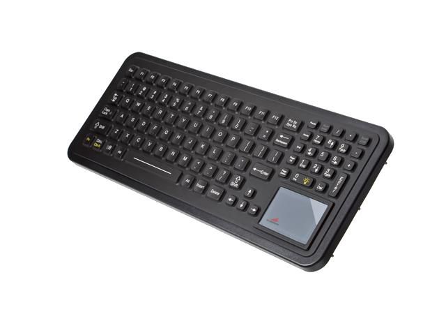 iKey SLP-102-TP Panel Mount Keyboard with Touchpad and Backlighting - W124790791