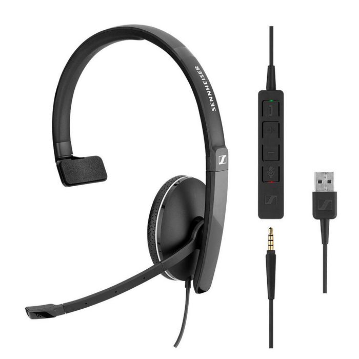 EPOS Monaural, 115 dB SPL, 3.5 mm, detachable USB cable, noise-cancelling microphone - W125879700