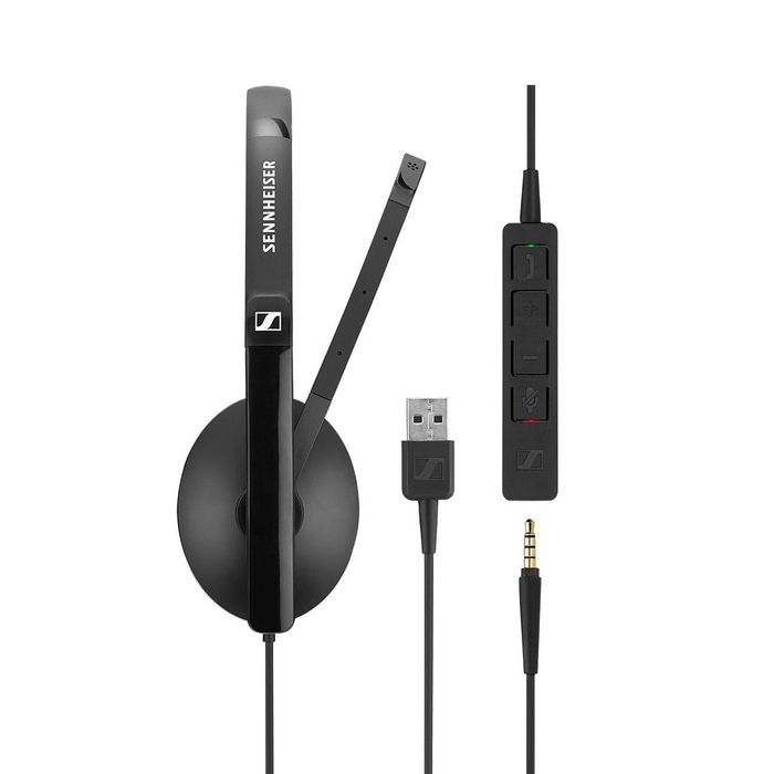 EPOS Monaural, 115 dB SPL, 3.5 mm, detachable USB cable, noise-cancelling microphone - W125879700