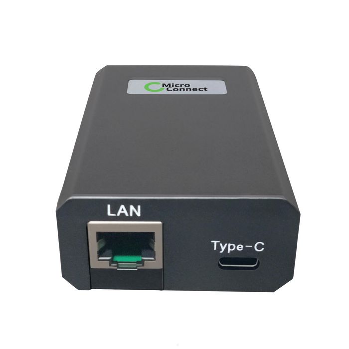 MicroConnect Gigabit PoE to USB-C Converter 25W - W125879718