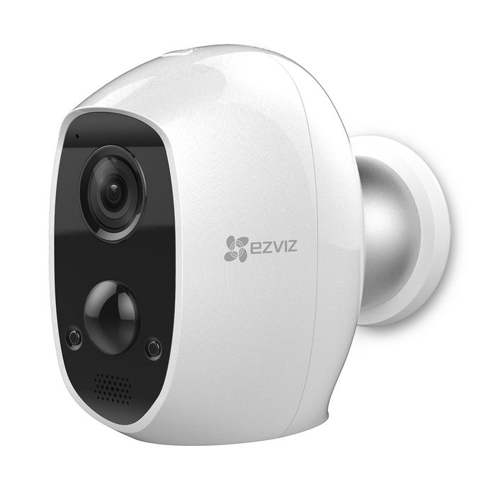CS-C3A(B0-1C2WPMFBR,868M), EZVIZ EZVIZ Surveillance Camera with  Rechargeable Battery, Outdoor and Indoor Wi-Fi, wireless IP Camera 1080p  HD, Two Way Audio, Night Vision, SD card and Cloud, C3A, Alexa and Google  Home compatible
