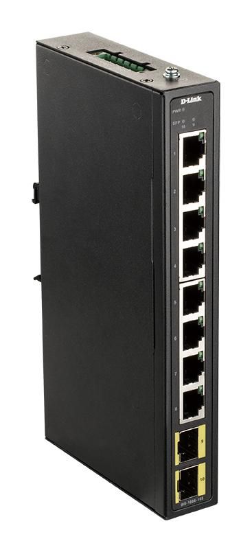 D-Link Industrial Gigabit Unmanaged Switch with 2 SFP slots, 20 Gbps, Auto-MDI/MDIX - W125848342