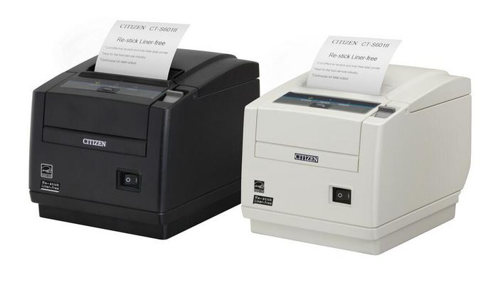 Citizen CT-S601IIR Printer, Restick/Liner-free, No interface, Black - W125657232