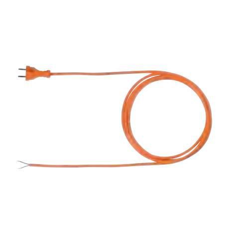Bachmann Contour supply cable, H05BQ-F 2 x 1.00 mm2, rubber / PUR, 16 A / 250 V, 3m, orange - W125898190