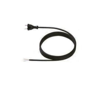 Bachmann Contour supply cable, Neoprene, H07RN-F 2 x 1.00 mm2, 2m, black - W125898192