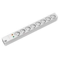 Bachmann 19" IT PDU Basic with overvoltage protection, 8x UTE socket outlet, Grey - W125898333