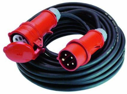 Bachmann CEE extension cable, 16 A/400 V, 25 m, Black - W125898403