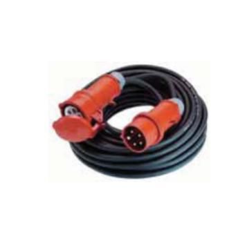 Bachmann CEE extension cable, 16 A / 400 V , rubber / neoprene, 10m, black, IP44 - W125898412