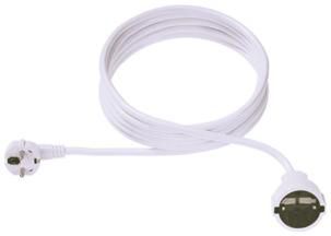 Bachmann Schuko Extension Cable, 16A/230VAC, 3m, H05VV­F 3G 1.50mm², PVC, white - W125898378