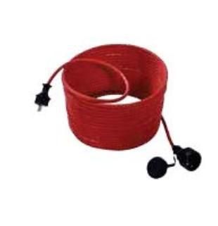 Bachmann Lawnmower extension cable, 16 A / 250 V, rubber/ neoprene, 25m, red - W125898397