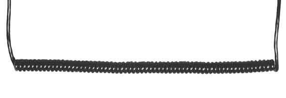 Bachmann Spiral cable, PUR, 2.5 m, Black - W125898641