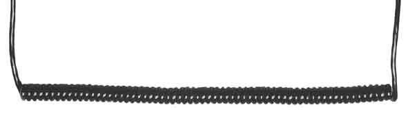 Bachmann Spiral cable PVC, 4 m, Black - W125898604