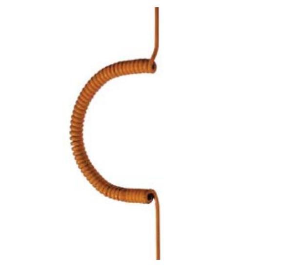 Bachmann Spiral cable, PUR, H07BQ-F 7G 1.50 mm2, 2.5m, orange - W125898620
