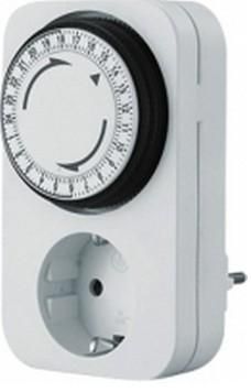 Bachmann Mechanical timer switches, 24h, 16A/230V~/3680W, white - W125898844