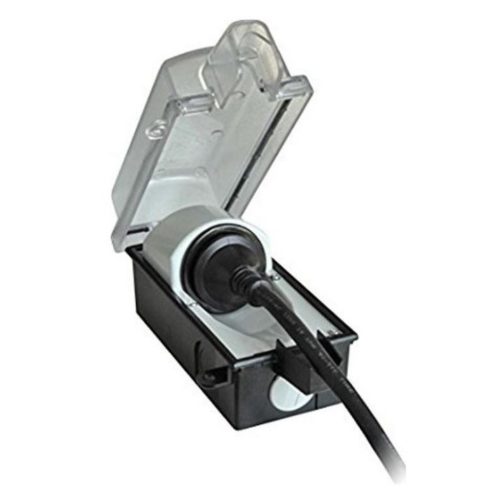 Bachmann Outdoor socket outlet, 16 A, 230 V, IP44, f / central plug, 1 x socket outlet w / earthing contact - W125899417