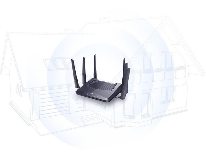 D-Link EXO AX AX5400 Wi-Fi 6 Router, 512 MB RAM, 128 MB Flash, 600Mbps + 4800Mbps - W125848341