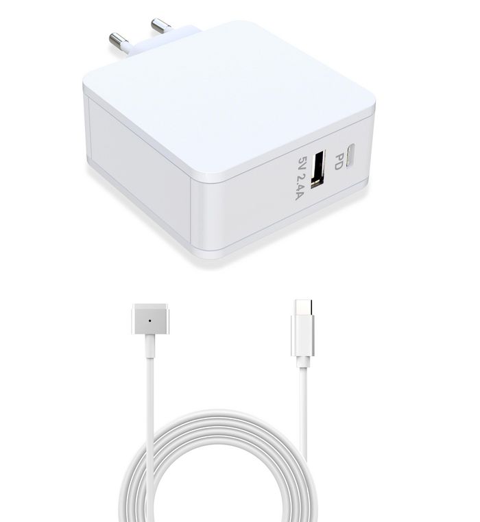 CoreParts Power Adapter for MacBook 45W 14.8V 3A Plug: Magsafe 2 with USB output for MacBook AIR 11"-13" 2012-15 - W125906193