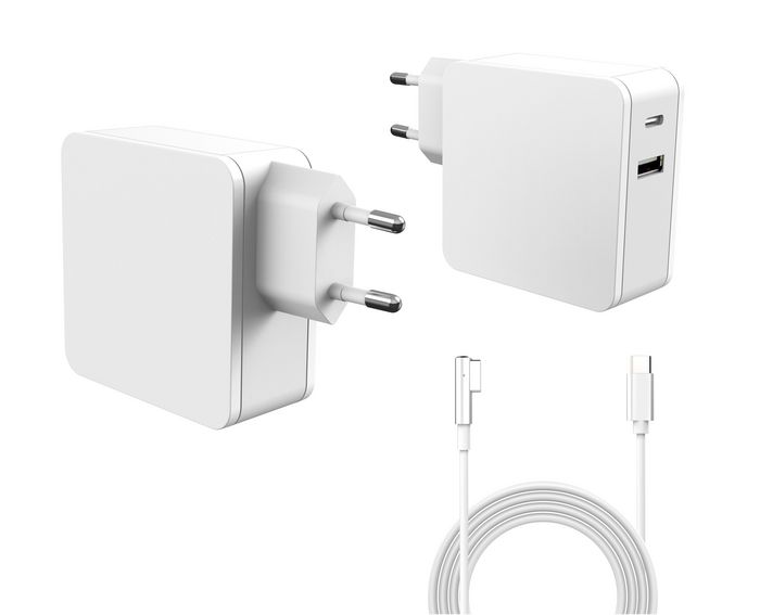 CoreParts Power Adapter for MacBook 60W 16.5V 3.65A Plug: Magsafe with USB output, Magsafe Charger for MacBook 13" + PRO 13" 2006-12 - W125906197