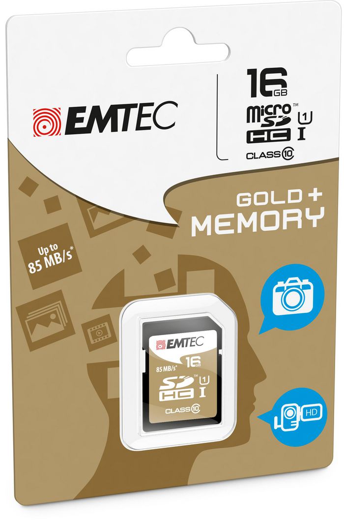 Emtec SDHC, 16GB, Class 10 - W125910529